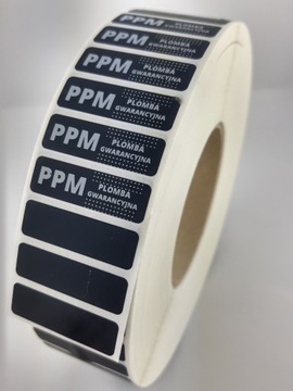 Пломба тотал трансферная Black void 40*12 мм 500 шт.