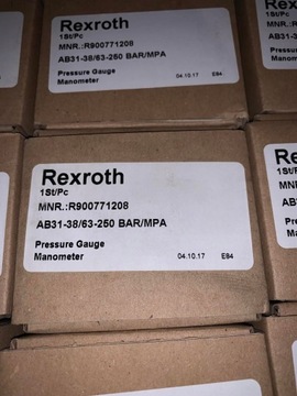 Rexroth AB31-38/63-250 R900771208 Manometr