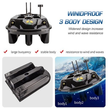 GPS BAIT BOAT 600M Большая грузоподъемность 8 кг с эхолотом