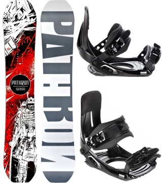 Deska snowboardowa Pathron Sensei Carbon 159cm + wiązania MP180