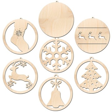 Деревянные игрушки Украшения Рождественские украшения 20 шт.
