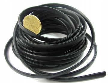 LISTWA Odboje RANTOWA OZDOBNA CZARNA elastyczna 1m 5x8mm do 2,3mm