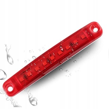 10шт. Фонари Боковые габаритные фонари 9LED 12V 24V, светодиодные, красные