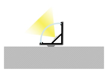 Угловой профиль ANGLE LED STRIP 2м + абажур