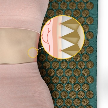 ЗДОРОВЬЕ АКУПРЕССУРНЫЙ КОВРИК С ШИПАМИ НАБОР АКУПРЕССУРНЫХ ПОДУШЕК ДЛЯ МАССАЖА