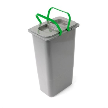 Контейнер для мусора 9л, с крышкой и ручками.