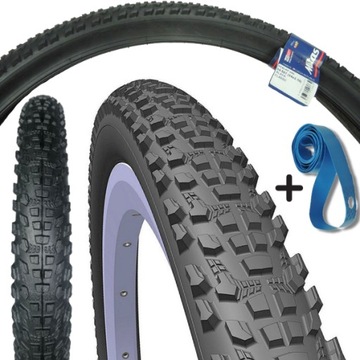 Opona rowerowa MTB 24 x 2,1 54-507 + opaska na obręcz zestaw opony rowerowe