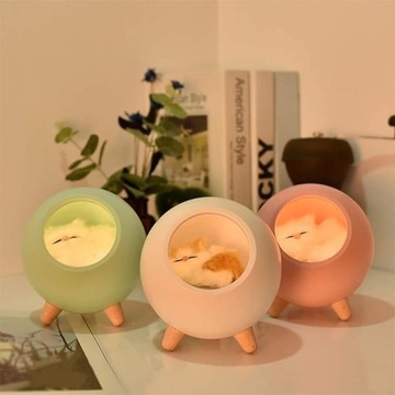 НАБОР НОЧНОЙ ЛАМПЫ СПАЛЬНАЯ ФИГУРКА КОТА