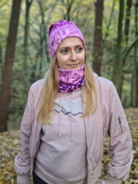 Теплая, двусторонняя, термозимняя шапка.