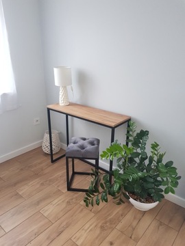 KONSOLA LOFT DĄB INDUSTRIALNA PRESTIGE 90x30x75