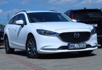 Mazda 6 III Sport Kombi Facelifting 2018 2.0 Skyactiv-G 145KM 2022 Mazda 6 aut Krajowa Biała Perła ACC HUD Blis Full-LED ogrzew.Kierow.+Fotele, zdjęcie 37