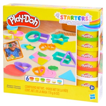 Play-Doh Starters Ciastolina 6 Tub Foremki 170g Kształty