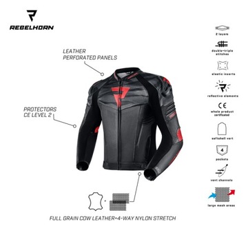 Куртка REBELHORN VANDAL AIR BLACK черная БЕСПЛАТНО