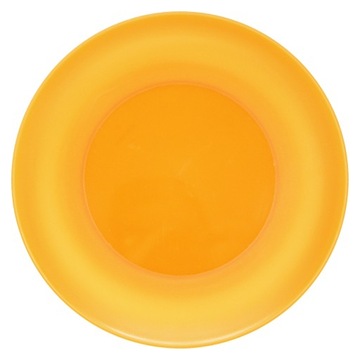 Talerz płaski obiadowy plastikowy wielorazowy 26 cm pomarańczowy