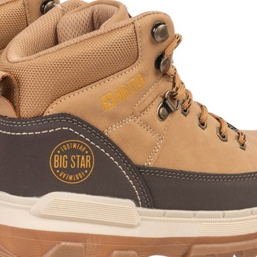 Buty Męskie BIG STAR Trzewiki Sportowe Camel Trapery Eleganckie Modne 44