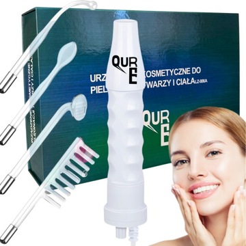 DARSONVAL QURE DERMA WAND 4w1 PRO DO PIELĘGNACJI TWARZY ZMARSZCZEK I WŁOSÓW