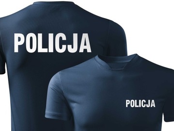 Mundurowa koszulka treningowa POLICJA - techniczna