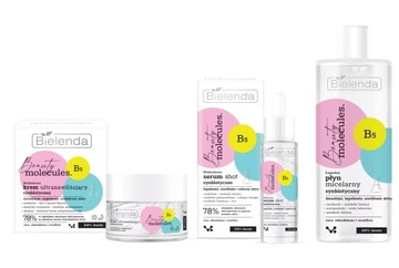 BIELENDA MOLECULES ZESTAW SYNBIOTYCZNY KREM 50ml/SERUM 30ml/MICELARNY 500ml