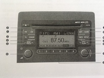 HYUNDAI i30 5d CW универсал инструкция польский 2007-2012 гг. + магнитола