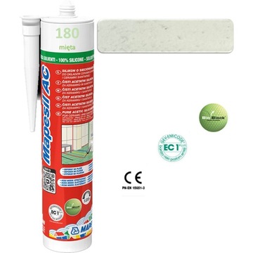 Silikon sanitarny MAPESIL AC 310ml - kolor 180 mięta