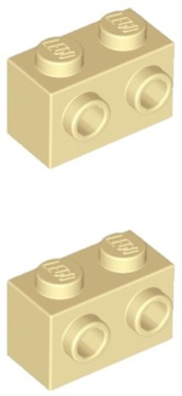 LEGO Klocek Mod 1x2 Tan 11211 6024495 - 2szt