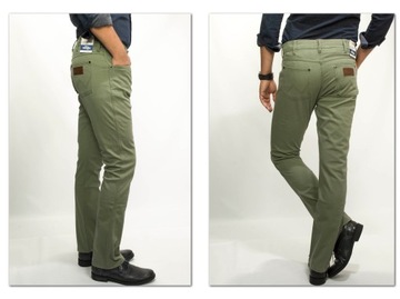 Wrangler Greensboro Dusty Olive spodnie męskie W38 L32