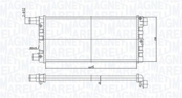 CHLADIČ FIAT CINQUECENTO SEICENTO 900 1100 SPI MAGNETI MARELLI 1C4
