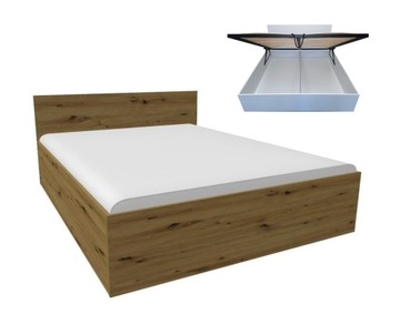Łóżko VICTORIA LUX 140 rama metal artisan - kolory