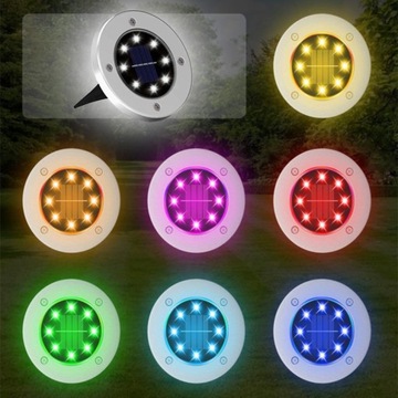 4 САДОВЫХ ЛАМПЫ НА СОЛНЕЧНОЙ СОЛНЕЧНОЙ СВЯЗИ, ЦВЕТ RGB