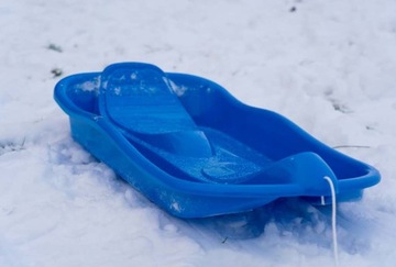 SANKI niebieskie dla dzieci PLASTIKOWE sanie ślizgacz ślizg DANTOY Z DANII