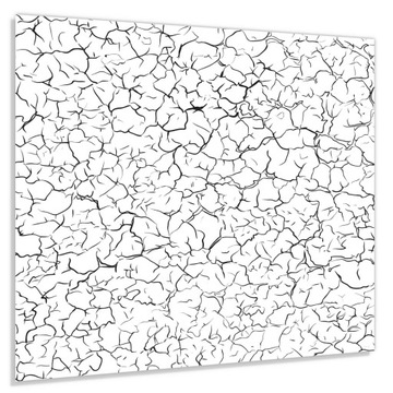 Panel szklany hartowany 70x60 Pęknięcia + KLEJ