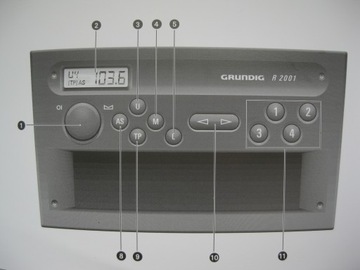 OPEL CAR 2002 Grundig R 2001 Руководство по радио OPEL
