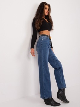 SPODNIE JEANS (XS) GRANATOWY Damskie