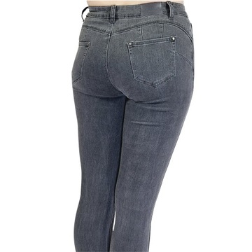 ЖЕНСКИЕ ДЖИНСЫ К ГРАФИТОВЫМ БРЮКАМ СЕРЫЕ ДЖИНСЫ ПУШ-АП 40 (L)