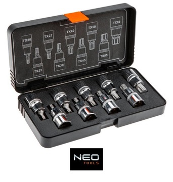 НАБОР ГОЛОВОК NEO TORX 08-707 НАБОР 9 ПРЕДМЕТОВ