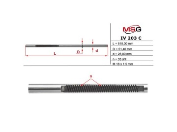 Listwa zębata przekładni kierowniczej Iveco Daily E3 1999-2006