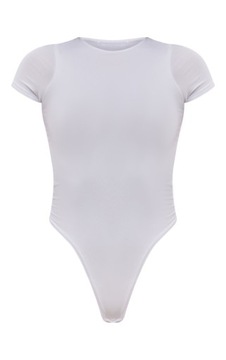 ЖЕНСКОЕ БОДИ PRETTYLITTLETHING, БЕЛЫЙ БАЗОВЫЙ 36 1EKE