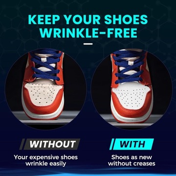 4 пары средств защиты от складок для Jordan 1, Air Force 1 и Dunk Low; Чистка