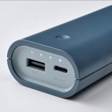 Powerbank 5200мАч 3.0 USB-C 12Вт IKEA VARMFRONT темно-синий