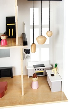 Стильная вилла кукольный домик в стиле Лофт с террасой, садом, мангалом, оборудованием