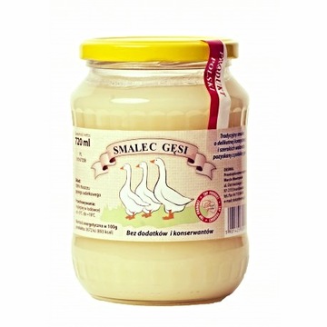 Smalec Gęsi 100% CZYSTY 720ml NATURALNY