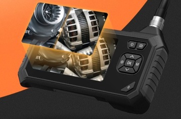 ИНСПЕКЦИОННАЯ КАМЕРА ПОВОРОТНЫЙ ЭНДОСКОП НА 360 С РАЗДЕЛЕННЫМ ЭКРАНОМ 8LED 5м 8мм