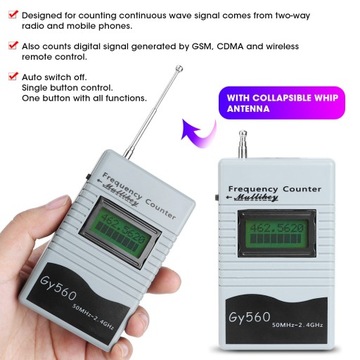 GY560 Przenośny licznik częstotliwości 50Mhz do
