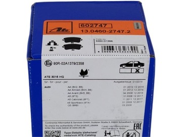 ЗАДНИЕ БЛОКИ ATE AUDI A4 B8 A5 Q5 ОРИГИНАЛЬНЫЙ ХИТ