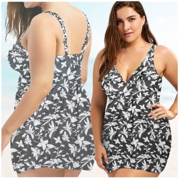 STRÓJ KĄPIELOWY PLUS SIZE XXXL DUŻY BIUST CIĄŻOWY