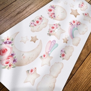 НАСТЕННЫЕ НАКЛЕЙКИ ЛЕСНЫЕ ЖИВОТНЫЕ БОЛЬШИЕ 50х100см