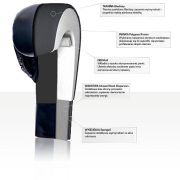 Боксерские перчатки DBX BUSHIDO B-2v12, 14 унций