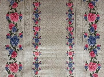 CERATA OBRUS RÓŻOWA RÓŻA SZER. 140 cm