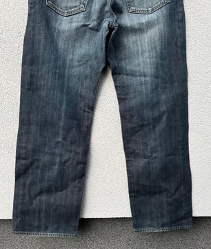 Hugo Boss W36 L32 stylowe granatowe spodnie jeansowe vintage