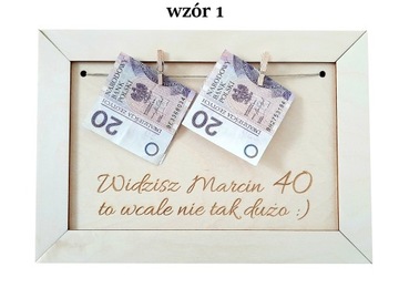 Деревянная открытка ПОДАРОК ​​на дни рождения 20 30 40 50